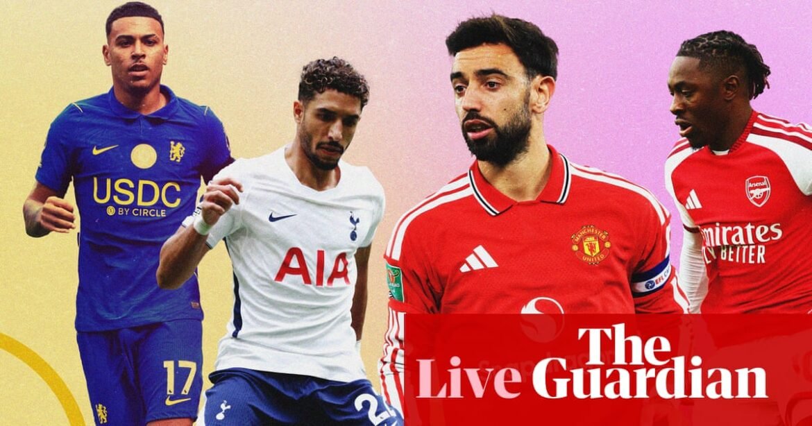 Arsenal bid to close gap on City, lowly Spurs head to Manchester United – matchday live | Soccer