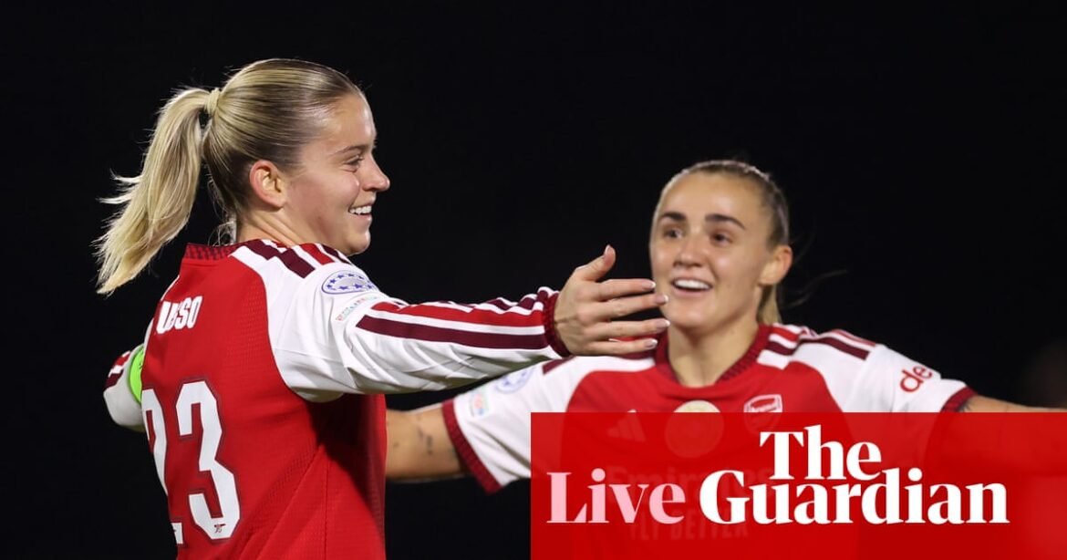 Arsenal v Benfica: Women’s Champions League – live | Women's Champions League
