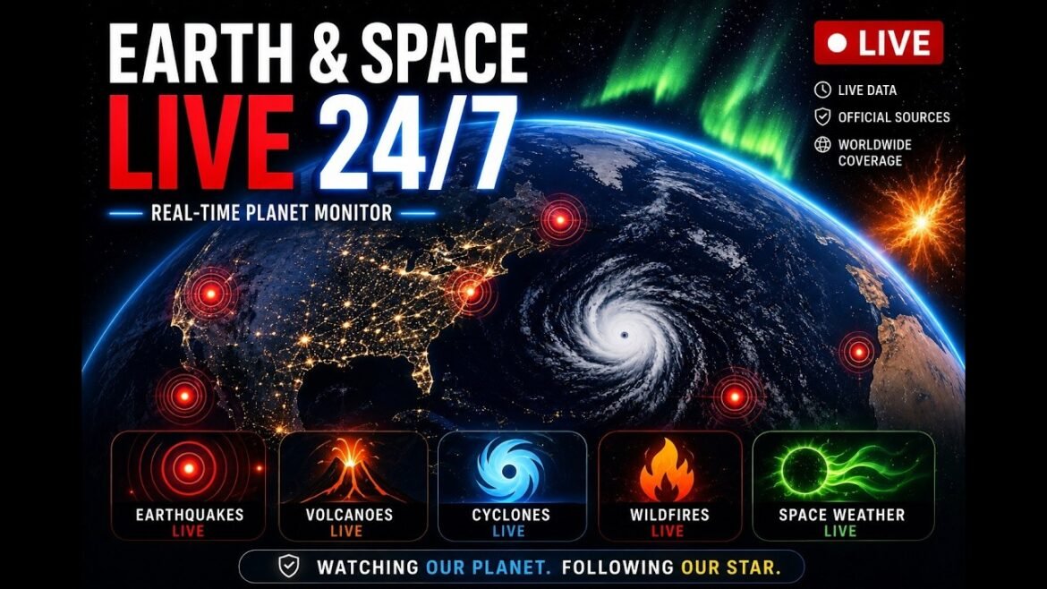 Earth & Space Live 24/7 | Earthquakes, Volcanoes, Severe Weather & Space Weather