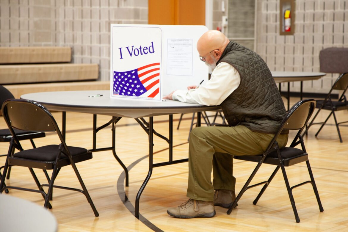 A growing number of state officials fear prediction markets are opening the door to a new era of gambling on elections — a practice many states have long prohibited. In this photo, a voter casts a ballot during the March 3, 2026 primary in Little Rock, Arkansas. (Photo by Katie Adkins/Arkansas Advocate)