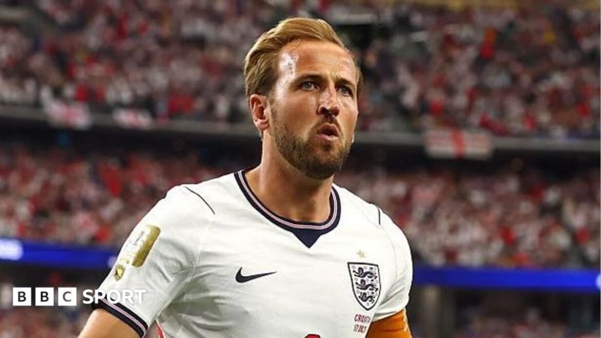 Harry Kane in his England kit