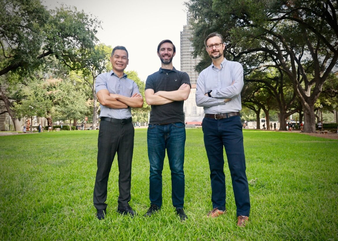 From left-right: Tan Bui-Thanh, Joshua Burby, David Hatch. Credit: Oden Institute