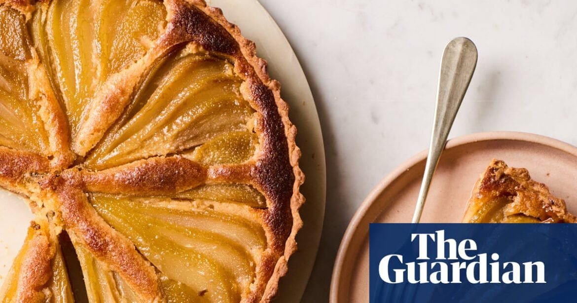 Jose Pizarro’s recipe for poached pear and almond tart with PX caramel | Food