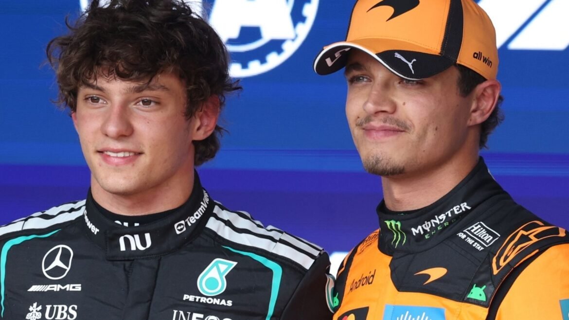 Kimi Antonelli looks set to succeed Lando Norris as F1 world champion