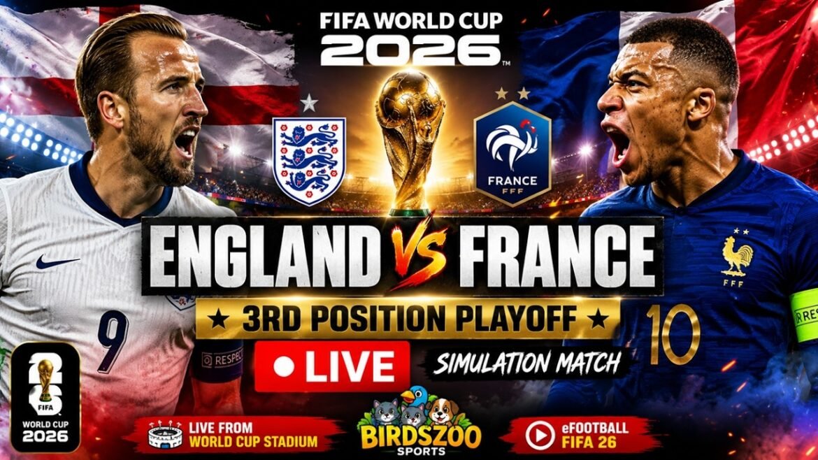 LIVE: England vs France | 3rd Place FIFA World Cup 2026 Simulation #England #France #EnglandVsFrance