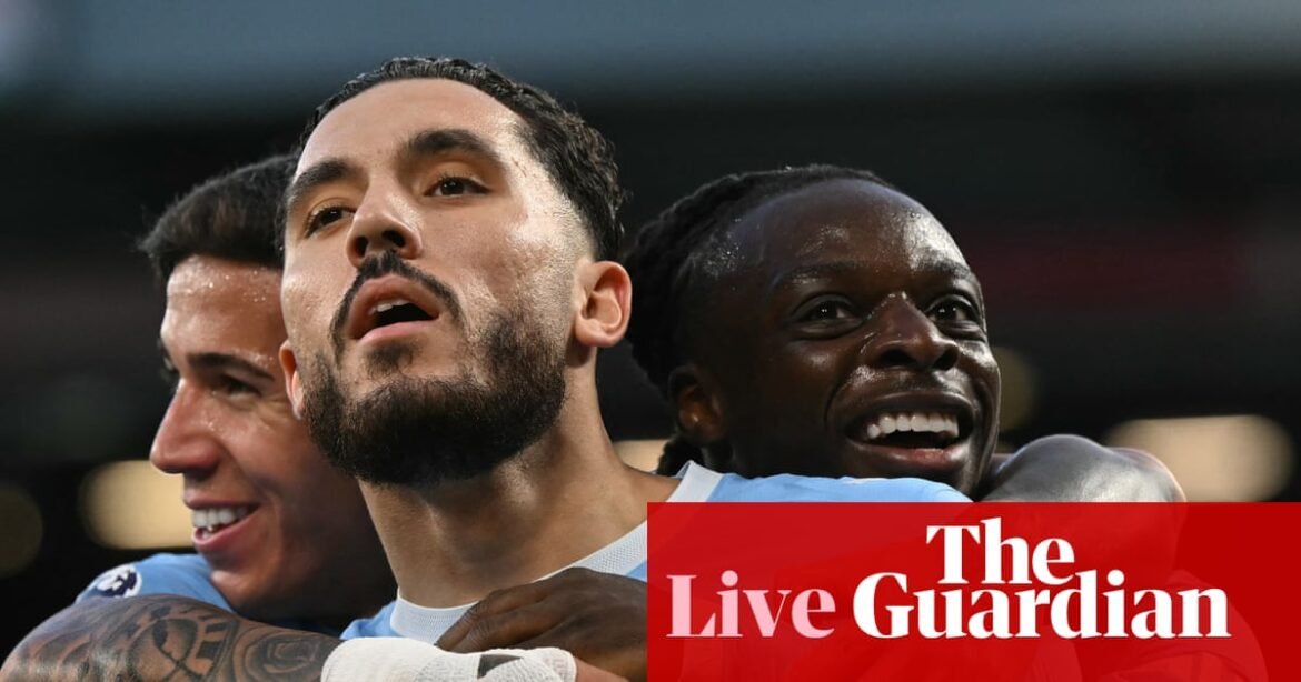 Liverpool 0-3 Manchester City: Premier League – live | Premier League