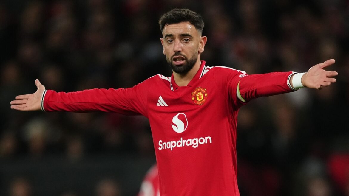 Bruno Fernandes looks perplexed as Man Utd blow their lead over Spurs in stoppage time