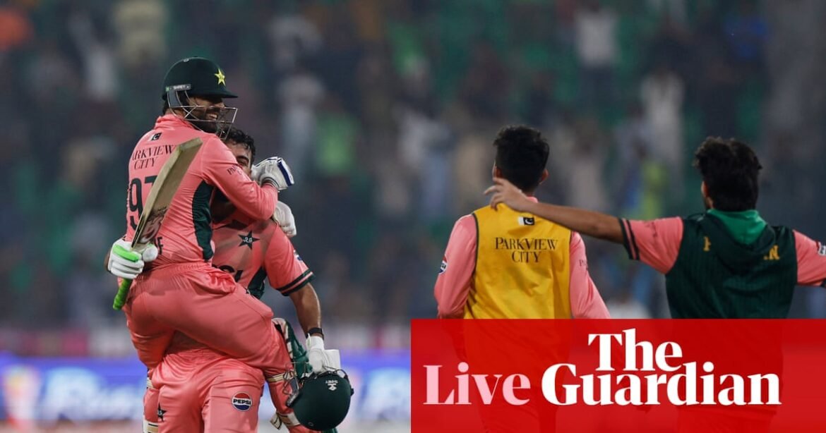 Pakistan beat England in thriller after 89-run last-wicket stand: tri-series one day international cricket – as it happened | Cricket
