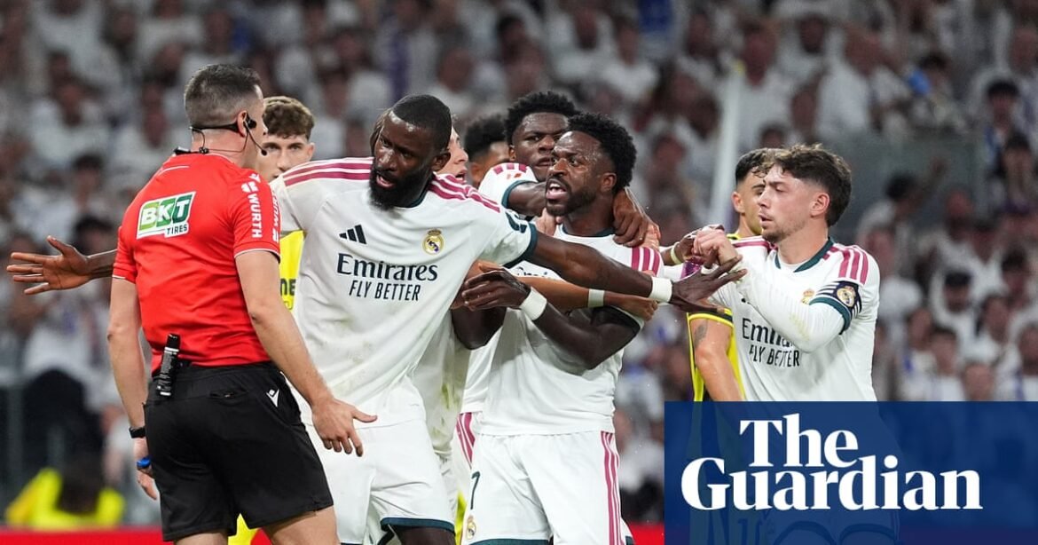 Real Madrid’s Vinícius Júnior sent off for hair-pulling in victory over Villarreal | La Liga