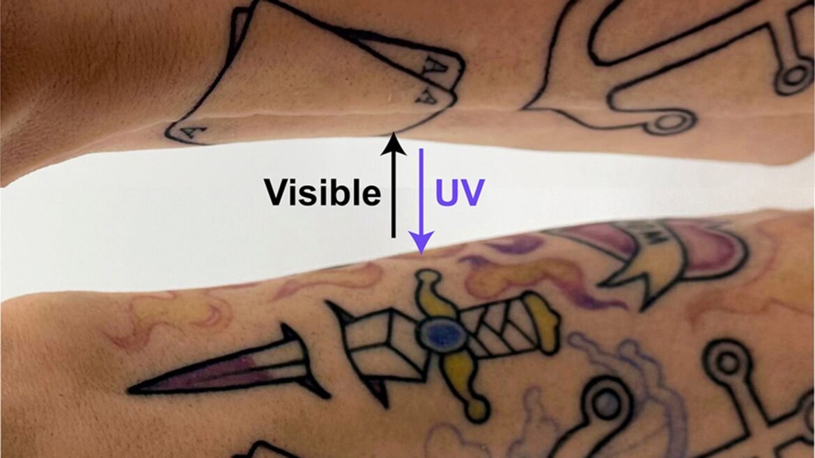 Scientists create tattoos that can change color or disappear under different types of light