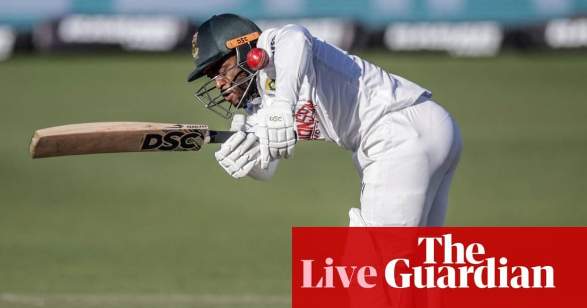 South Africa close on 97-5 against Australia on day two of second men’s cricket Test after rain delays – live | Cricket