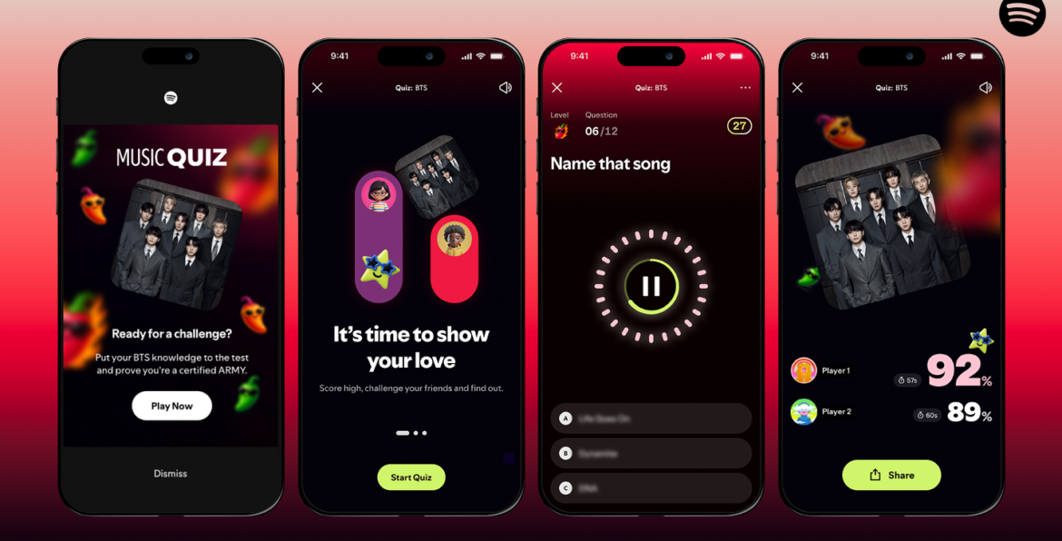 The Spotify Music Quiz featuring BTS