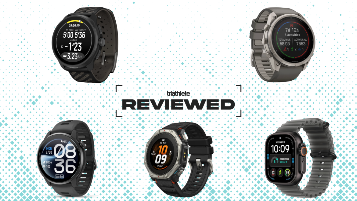 The best triathlon smartwatches of 2026 are: Suunto Race 3S, Coros Pace 4 Pro, Apple Watch Ultra 4, Amazfit T-Rex Dual Solar, and Garmin Fenix 9 Pro Solar.