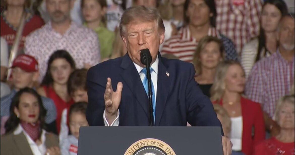 Trump suggests allowing Iran to "take out" LA and San Diego during campaign rally