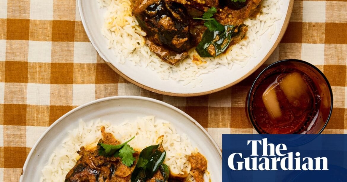 Vegetarian coconut curry recipes: Maunika Gowardhan’s spicy aubergine baingan and spiced vegetable stew | Vegetarian food and drink
