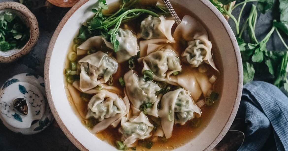 Watercress Wonton Soup (Easy Homestyle Recipe)